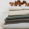 Elite blanc - Tissu coton/lin éco responsable en grande largeur, ameublement et siège vendu au mètre et à la pièce Thevenon