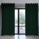 Laine et cashmere vert forêt - Rideau à oeillets Made in France Thevenon