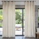 Bachette Tissu ameublement bachette coton grande largeur ecru Thevenon le metre