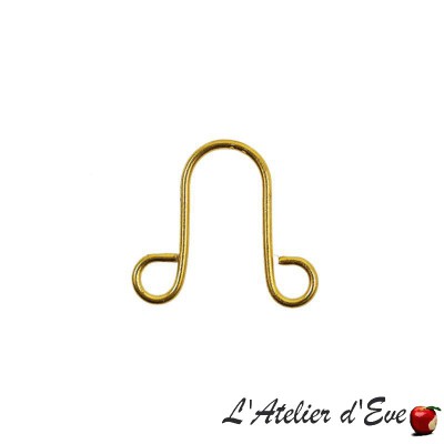 Lot 20 agrafes lyre laiton