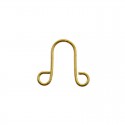 Lot 20 agrafes lyre laiton