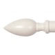Embouts "Gordes" Blanc cassé tube tringle rideaux Bastide 