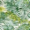 Palm Springs - Tête de lit tissu coton Palm Spring vert Thevenon