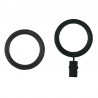 Round rings curtain rod-Option clamps