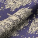 A pair of curtains Toile de Jouy "Histoire d 'eau" Made in France