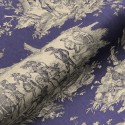 Une paire de rideaux Toile de Jouy "Histoire d'eau" Fabrication Française