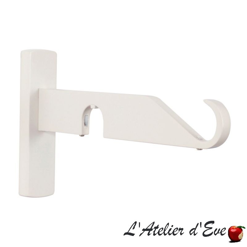 Supports doubles Blanc cassé tube tringle rideaux Bastide Houlès