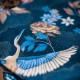 "Tsuru" Rideau bleu nuit Made in France Thevenon