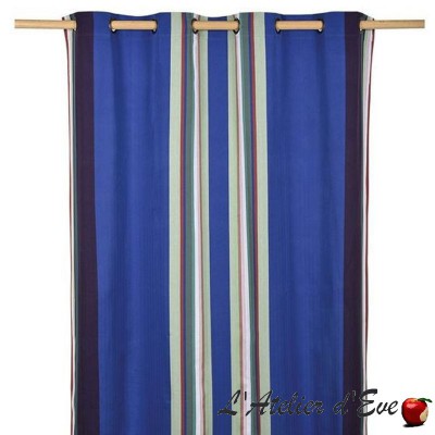 "Aroue" Basque canvas curtain Artiga Made in France