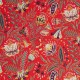 Euphoria rouge - Rideau coton à oeillets Made in France motif fleuri Thevenon