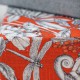 Manga fond rouge - Toile lin/viscose pour rideaux, coussins, décoration intérieure