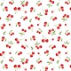 Coupon-tissu-cerises-coton-fantaisie