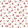 Coupon-tissu-cerises-coton-fantaisie