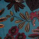 Orphée fond émeraude - Rideau à oeillets tissu velours Made in France Thevenon