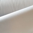 Coupon 1m x 1m48 popeline coton blanc haut de gamme