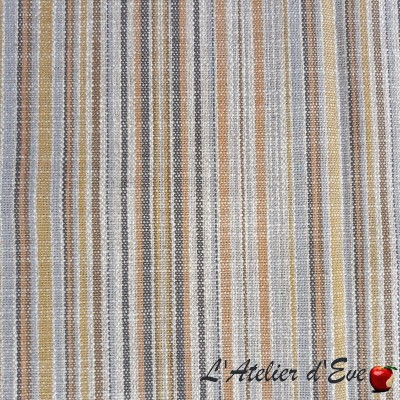 Coupon 1m x 1m40 tissu ameublement rayures Prestigious