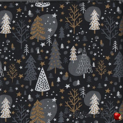 Coupon 1m x 1m50 "Navidad" printed cotton