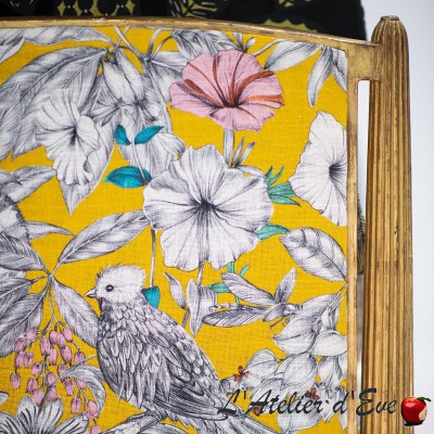 Coupon 140 x 200cm toile de lin "Manga" Thevenon