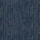 Leaf fond bleu foncé - Toile de coton ameublement, rideaux, coussins, fauteuils - Vendue au mètre Thevenon