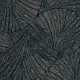 Kyoto sable fond bleu nuit - Rideau à oeillets Made in France - Motif tissu imprimé 100% coton - Thevenon
