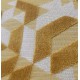 Grafika ocre - Motif tissu ameublement velours Made in France - Rideau moderne décoration intérieure Thevenon
