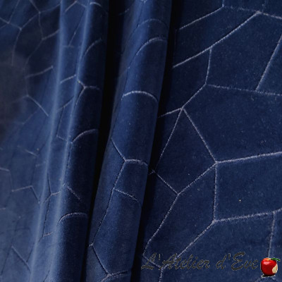 Curtain Made in France - Eyelet curtain velvet Capron Casal