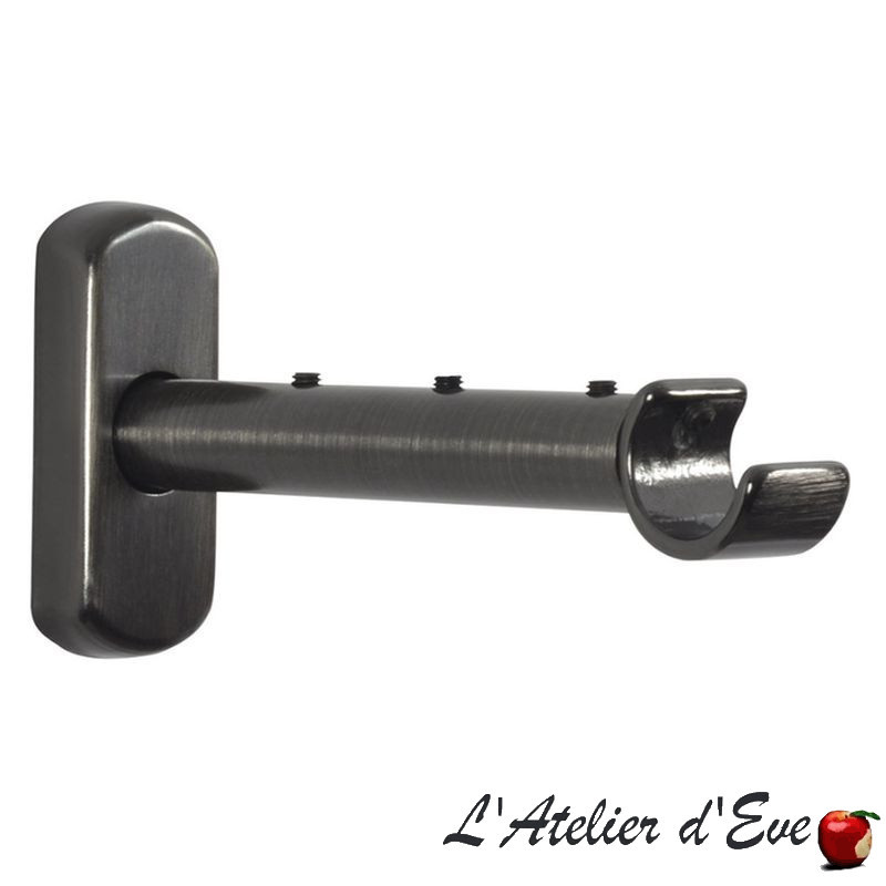 Supports mur extensibles-Collection Auro-Tringlerie Houlès-Nickel noir