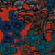 Tissu coton rouge Kew Gardens Grande - Tissu ameublement Thevenon