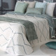 Couvre-lit moderne vert/bleu-Davis-Reig Marti-C.04