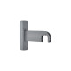 Supports mur gris Acier 80 mm pour rails Bastide