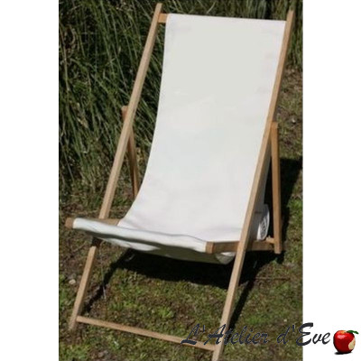 Cream plain "transat" canvas