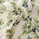 "Olives" Cotton fabric Valdrôme French manufacturing