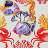 Tissu coton enduit thème mer Les poissons Thevenon