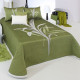 Couvre-lit -Lynette-verts- poly coton-Réversible-Reig Marti-C.04