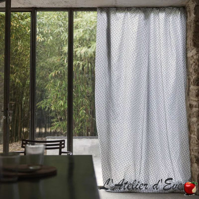 Embroidered curtain "Polline" Made in France Casal
