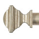 Embouts "Cubic" Argent patiné Collection Villa Houlès
