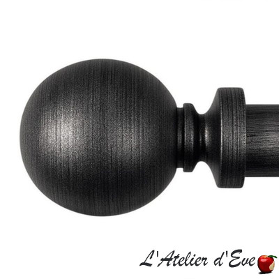 Embouts "Boule" Argent patiné noir Collection Villa Houlès