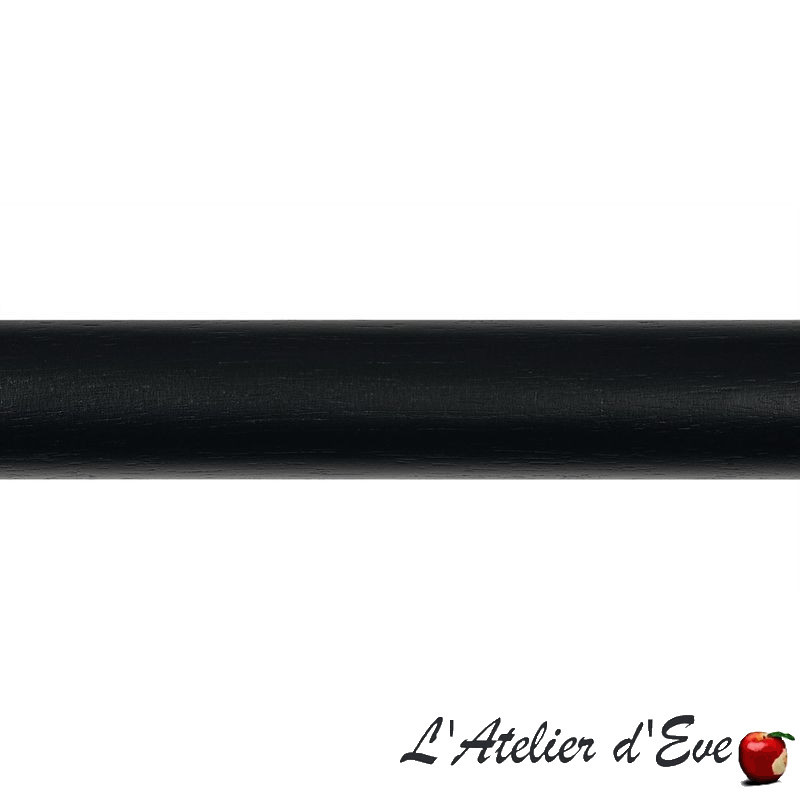 Tringle rideaux bois Noir mat Collection "Villa" Houlès