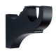 Supports mur 110 mm Noir mat pour tringle Villa Houlès