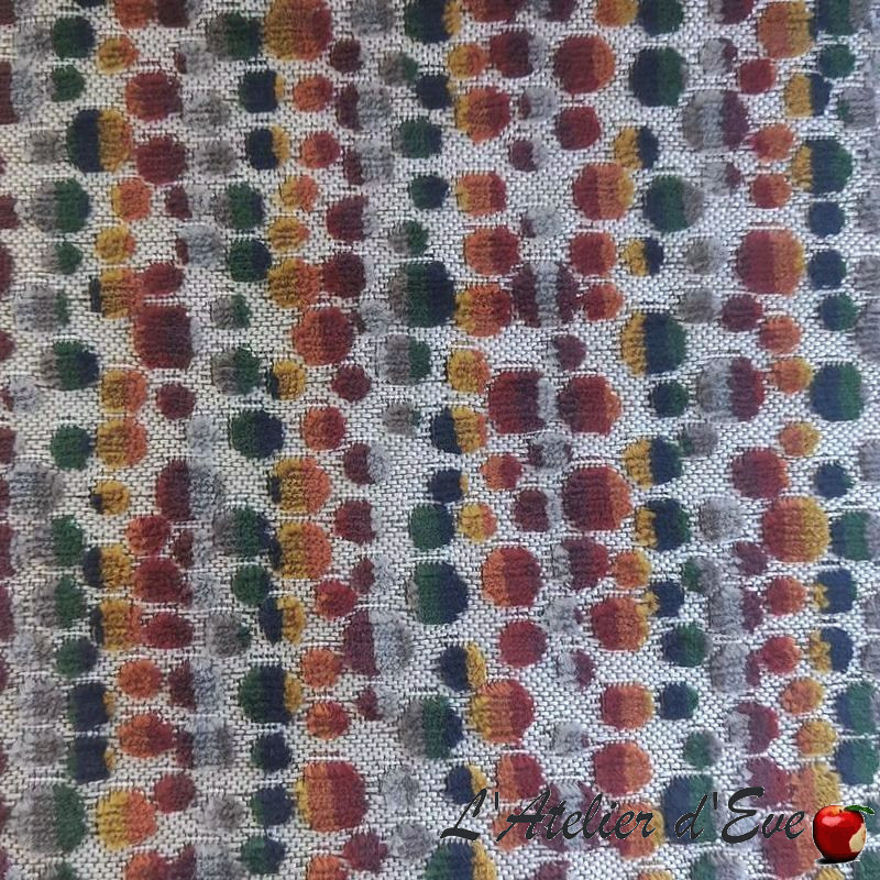 Mendoza automne | Tissu velours à pois | Tissu ameublement, siège, tapissier Casal