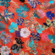 Une paire de rideaux coton "Kimono Flowers" Fabriqué en France Thevenon