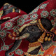 Bohemian Rhapsodi rouge |Tissu jacquard brodé | Tissu ameublement et siège Thevenon
