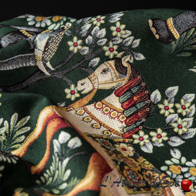 Embroidered curtain "Bohemian Rhapsodi" Made in France Thevenon