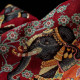 Bohemian Rhapsodi rouge | Rideau jacquard Made in France Thevenon