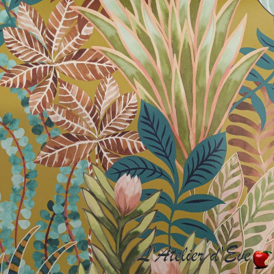 Papier peint "Goa" Moutarde Thevenon