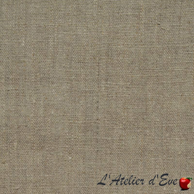 Toile de lin naturel grande largeur vendue au mètre et en rouleau - Tissu ameublement tapissier - Grossiste Thevenon