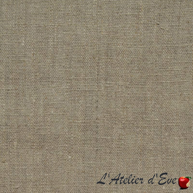 Toile de lin naturel grande largeur vendue au mètre et en rouleau - Tissu ameublement tapissier - Grossiste Thevenon