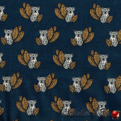 Promotional children's cotton lining with "koala" print