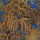 Thevenon Salmon "Majorelle" Wallpaper