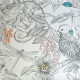 Papier peint "Manga" Crème Thevenon